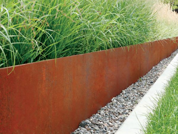 corten_edging-nw corten steel edging used as raised bed