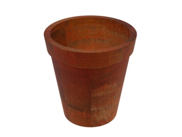 corten steel flower pot shaped garden planter