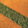 corten steel sheets on grass