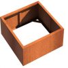 Corten steel vegatable bed planter, square