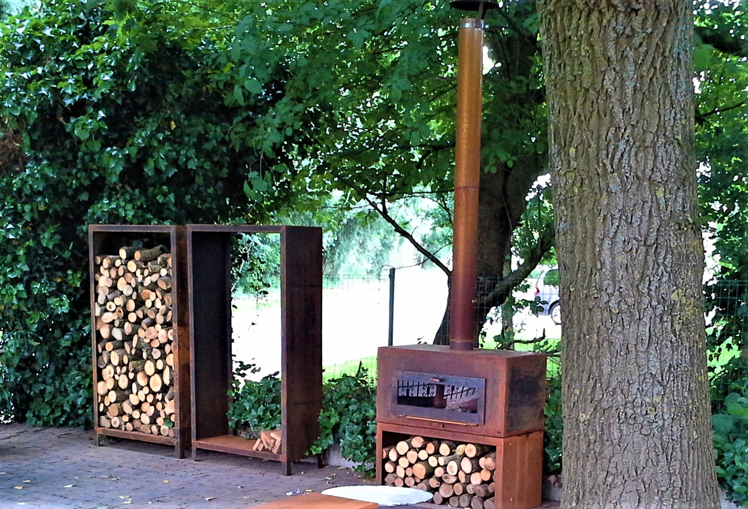 Corten Steel Enok Log Burner • Buy Metal Online