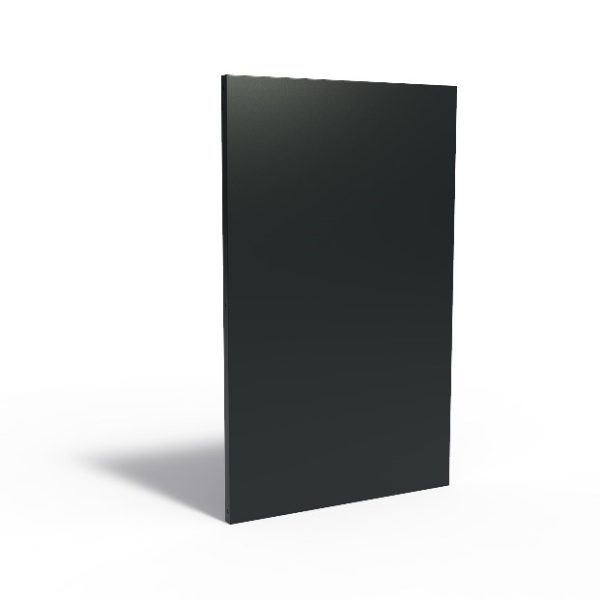aluminium garden fence panel in black