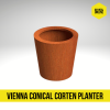 vienna conical corten planter instagram post product image